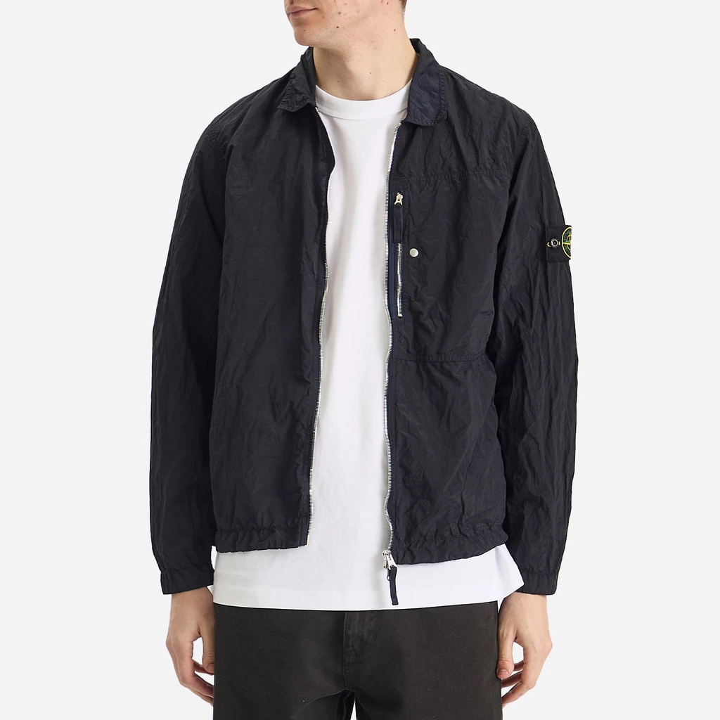 Stone Island Men's Nylon Metal Shirt Jacket Navy Blue